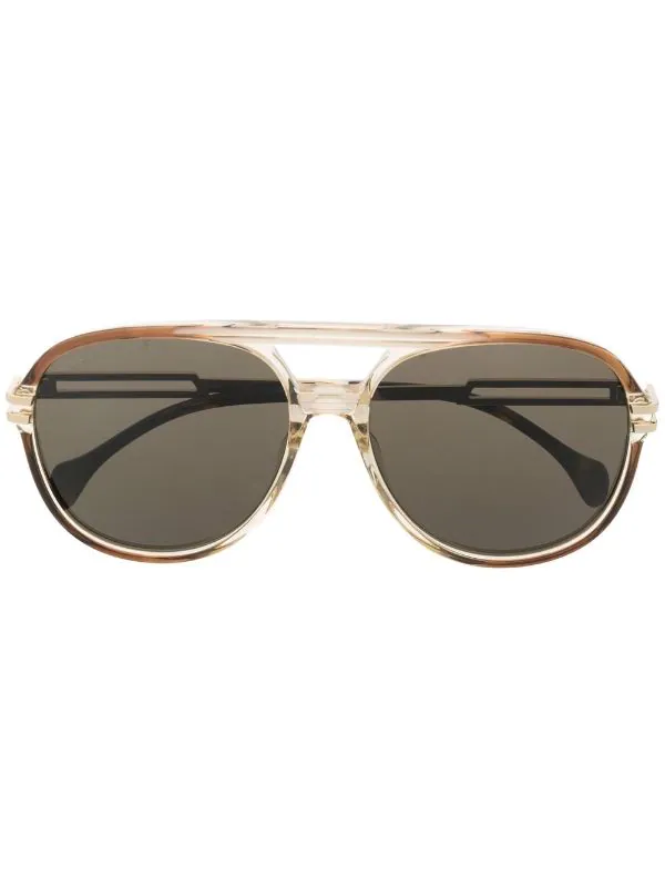 ( Nouvelle Collection ) Gucci Eyewear Lunettes De Soleil GG1104 à Monture Aviateur Homme 1 ( Nouvelle Collection ) Gucci Eyewear Lunettes De Soleil GG1104 à Monture Aviateur Homme