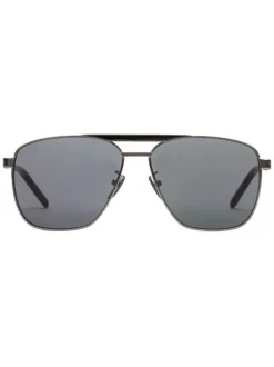 Gucci Eyewear Lunettes De Soleil à Monture Navigateur 8112 Grey