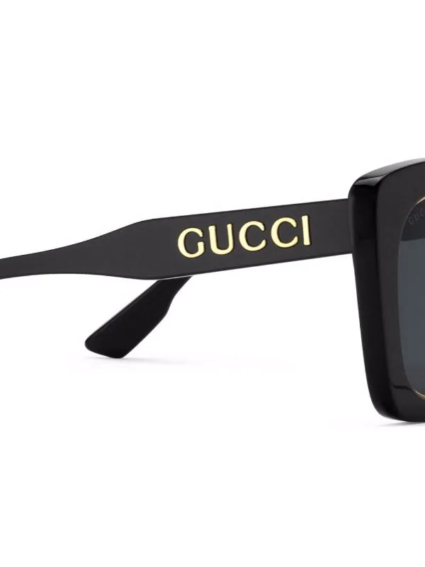Gucci Eyewear Lunettes De Soleil à Monture Carrée Oversize 1012 BLACK 3 Gucci Eyewear Lunettes De Soleil à Monture Carrée Oversize 1012 BLACK – Image 3