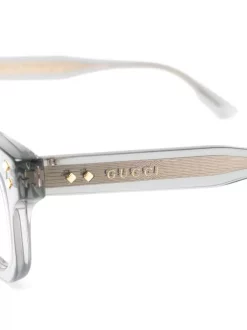 Gucci Eyewear Lunettes De Vue à Monture Carrée Transparente 004 GREY -Gucci Eyewear Soldes 2022 18153683 39640552 600