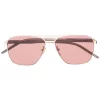 ( Nouvelle Collection ) Gucci Eyewear Lunettes De Soleil à Monture Aviateur 8023 BROWN BROWN GOLD