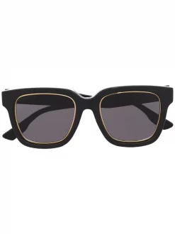 ( Nouvelle Collection ) Gucci Eyewear Lunettes De Soleil à Monture Carrée NERO