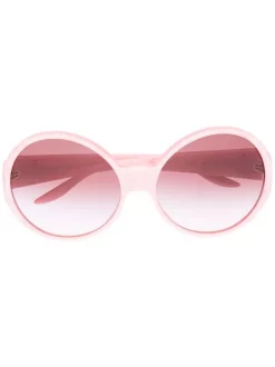 ( Nouvelle Collection ) Gucci Eyewear Lunettes De Soleil à Plaque Logo 5961 PINK