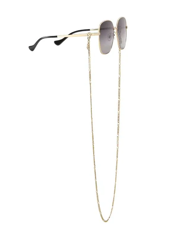 Gucci Eyewear Lunettes De Soleil GG1089SA à Monture Ronde 8012 GOLD GOLD GREY 2 Gucci Eyewear Lunettes De Soleil GG1089SA à Monture Ronde 8012 GOLD GOLD GREY – Image 2