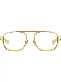Gucci Eyewear Lunettes De Vue à Monture Aviateur 2374 Oro