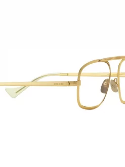 Gucci Eyewear Lunettes De Vue à Monture Aviateur 2374 Oro -Gucci Eyewear Soldes 2022 18298928 39089960 600