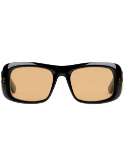 Gucci Eyewear Lunettes De Soleil à Monture Rectangulaire 1071 BLACK