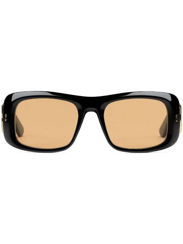Gucci Eyewear Lunettes De Soleil à Monture Rectangulaire 1071 BLACK 1 Gucci Eyewear Lunettes De Soleil à Monture Rectangulaire 1071 BLACK