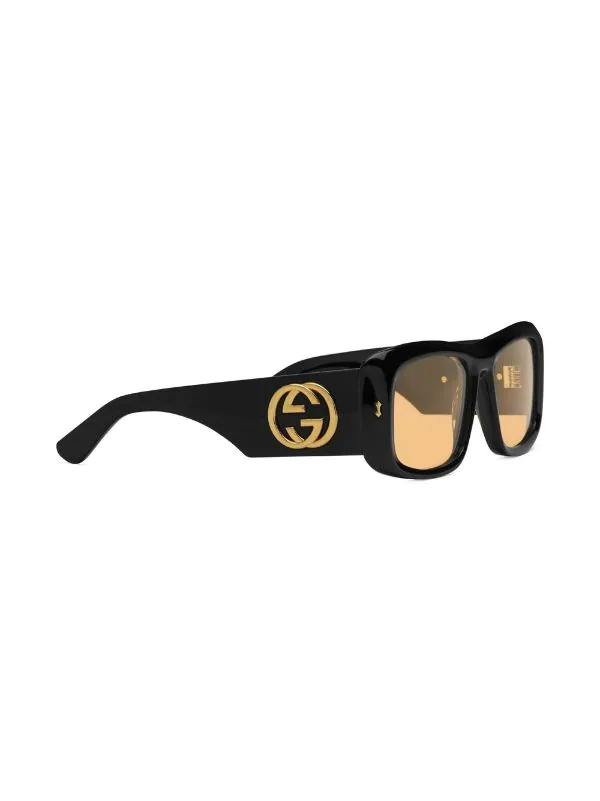 Gucci Eyewear Lunettes De Soleil à Monture Rectangulaire 1071 BLACK 2 Gucci Eyewear Lunettes De Soleil à Monture Rectangulaire 1071 BLACK – Image 2