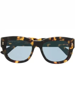 ( Nouvelle Collection ) Gucci Eyewear Lunettes De Soleil à Monture Effet écaille De Tortue 003