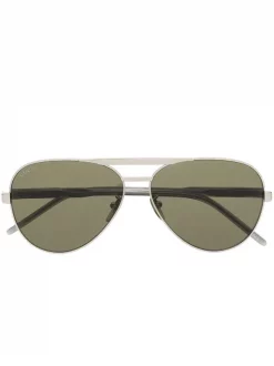 ( Nouvelle Collection ) Gucci Eyewear Lunettes De Soleil GG1163S Ă Monture Aviateur Homme