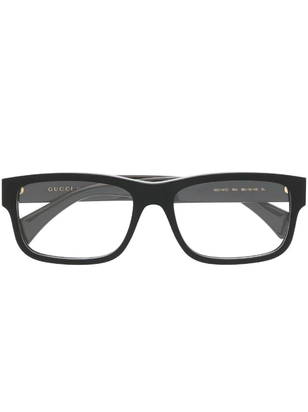 ( Nouvelle Collection ) Gucci Eyewear Lunettes De Vue à Logo Imprimé 004 BLACK 1 ( Nouvelle Collection ) Gucci Eyewear Lunettes De Vue à Logo Imprimé 004 BLACK