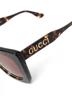 ( Nouvelle Collection ) Gucci Eyewear Lunettes De Soleil GG1151S à Monture Papillon Femme -Gucci Eyewear Soldes 2022 18399716 39530989 600