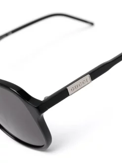 ( Nouvelle Collection ) Gucci Eyewear Lunettes De Soleil à Monture Aviateur 001 BLACK -Gucci Eyewear Soldes 2022 18399721 39523505 600