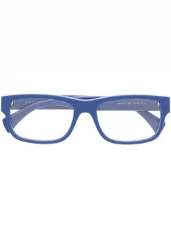 ( Nouvelle Collection ) Gucci Eyewear Lunettes De Vue Ă Monture Rectangulaire 002 BLUE