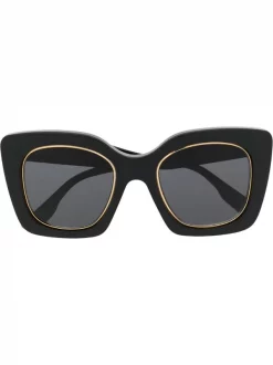 ( Nouvelle Collection ) Gucci Eyewear Lunettes De Soleil GG1151S à Monture Papillon 001 BLACK