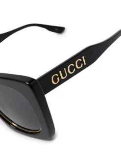 ( Nouvelle Collection ) Gucci Eyewear Lunettes De Soleil GG1151S à Monture Papillon 001 BLACK -Gucci Eyewear Soldes 2022 18400582 39527203 600