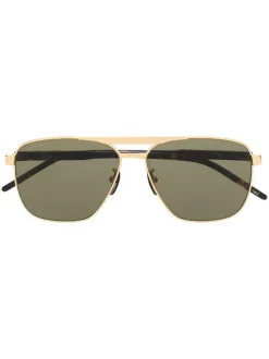 ( Nouvelle Collection ) Gucci Eyewear Lunettes De Soleil GG1164S à Monture Aviateur 004