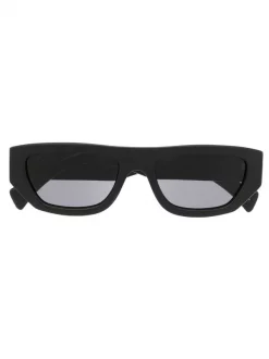 ( Nouvelle Collection ) Gucci Eyewear Lunettes De Soleil à Monture Rectangulaire 002 BLACK