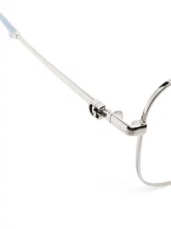 ( Nouvelle Collection ) Gucci Eyewear Lunettes De Vue Métallique à Monture Oversize 004 SILVER/BLUE -Gucci Eyewear Soldes 2022 18400606 39524528 600