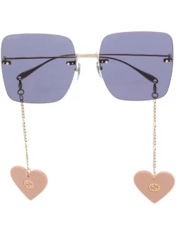 ( Nouvelle Collection ) Gucci Eyewear Lunettes De Soleil à Monture Oversize Femme