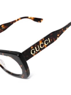 ( Nouvelle Collection ) Gucci Eyewear Lunettes De Vue GG1154O à Monture Papillon 003 BROWN -Gucci Eyewear Soldes 2022 18401369 39453726 600