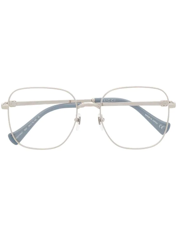 ( Nouvelle Collection ) Gucci Eyewear 002 SILVER Lunettes De Vue à Monture Carrée Femme 1 ( Nouvelle Collection ) Gucci Eyewear 002 SILVER Lunettes De Vue à Monture Carrée Femme