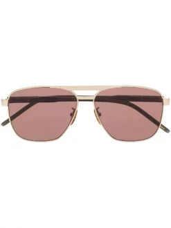( Nouvelle Collection ) Gucci Eyewear Lunettes De Soleil à Monture Aviateur Homme