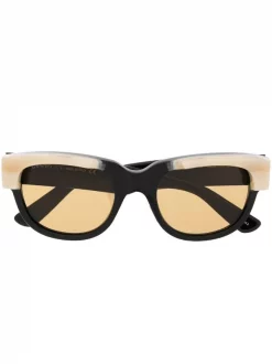 ( Nouvelle Collection ) Gucci Eyewear 001 BLACK Lunettes De Soleil GG1165S à Monture Papillon Homme