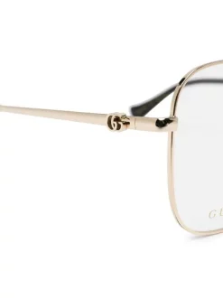 ( Nouvelle Collection ) Gucci Eyewear 003 GOLD Lunettes De Vue Métallique à Monture Oversize Femme 5 ( Nouvelle Collection ) Gucci Eyewear 003 GOLD Lunettes De Vue Métallique à Monture Oversize Femme -Gucci Eyewear Soldes 2022 18401406 39526330 600