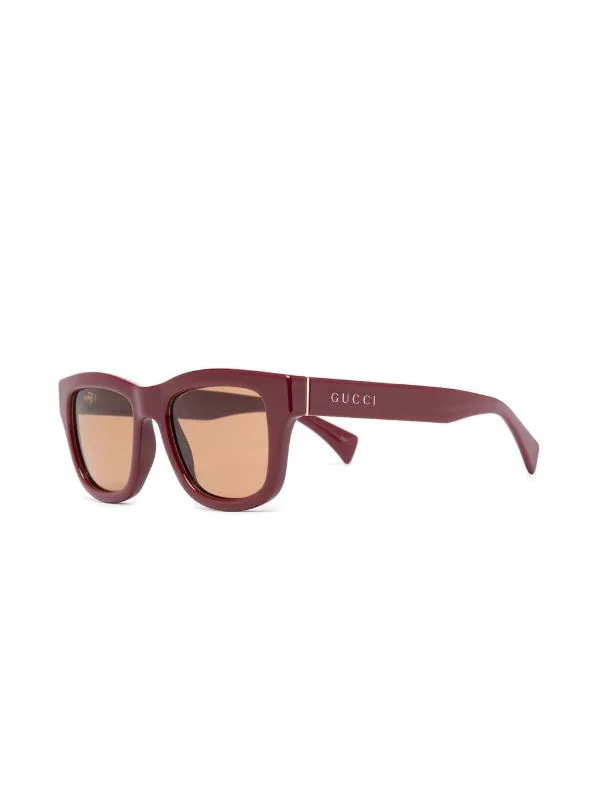 ( Nouvelle Collection ) Gucci Eyewear Lunettes De Soleil à Détail De Logo Homme 2 ( Nouvelle Collection ) Gucci Eyewear Lunettes De Soleil à Détail De Logo Homme – Image 2