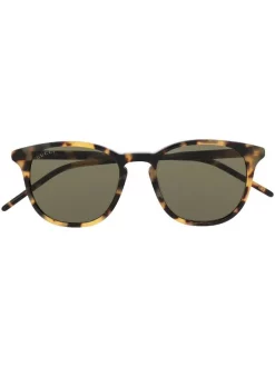 ( Nouvelle Collection ) Gucci Eyewear Lunettes De Soleil GG1157S à Monture Papillon 003 GREEN BLACK