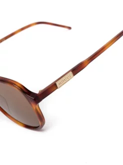 ( Nouvelle Collection ) Gucci Eyewear Lunettes De Soleil GG1156S à Monture Aviateur 003 BROWN -Gucci Eyewear Soldes 2022 18401424 39532361 600