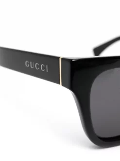 ( Nouvelle Collection ) Gucci Eyewear 001 BLACK Lunettes De Soleil à Monture Papillon Femme -Gucci Eyewear Soldes 2022 18401429 39527989 600