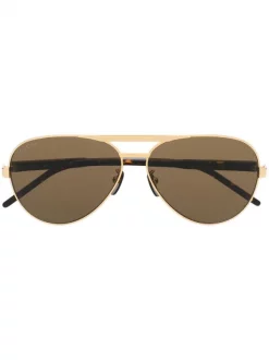 ( Nouvelle Collection ) Gucci Eyewear Lunettes De Soleil GG1163S à Monture Aviateur 004