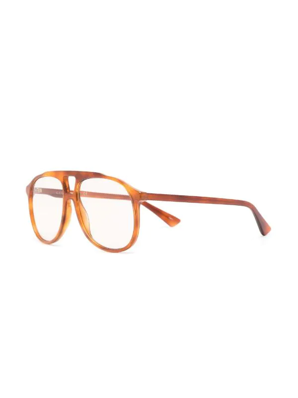 ( Nouvelle Collection ) Gucci Eyewear Lunettes De Vue à Monture Aviateur 001 2 ( Nouvelle Collection ) Gucci Eyewear Lunettes De Vue à Monture Aviateur 001 – Image 2