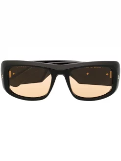 ( Nouvelle Collection ) Gucci Eyewear Lunettes De Soleil à Monture Rectangulaire 001 BLACK